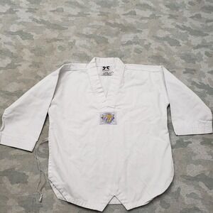 Best Martial Arts Top Youth 0 White Taekwondo 3/4 Sleeve